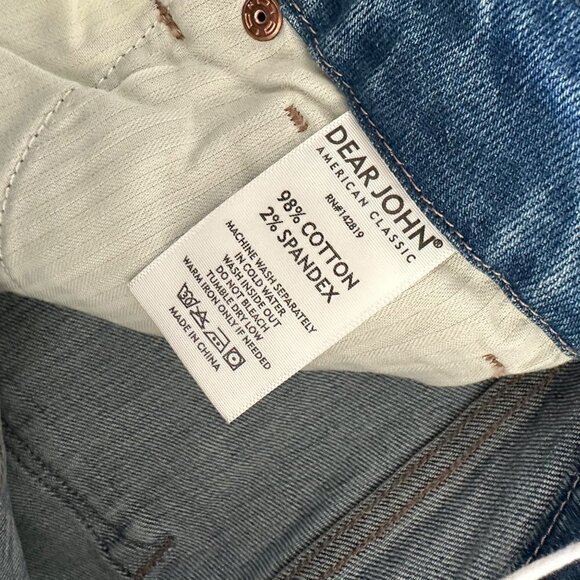 Dear John Denim Olivia Super High Rise Skinny Jeans Metropolitan Size 25 Raw Hem - Picture 5 of 10